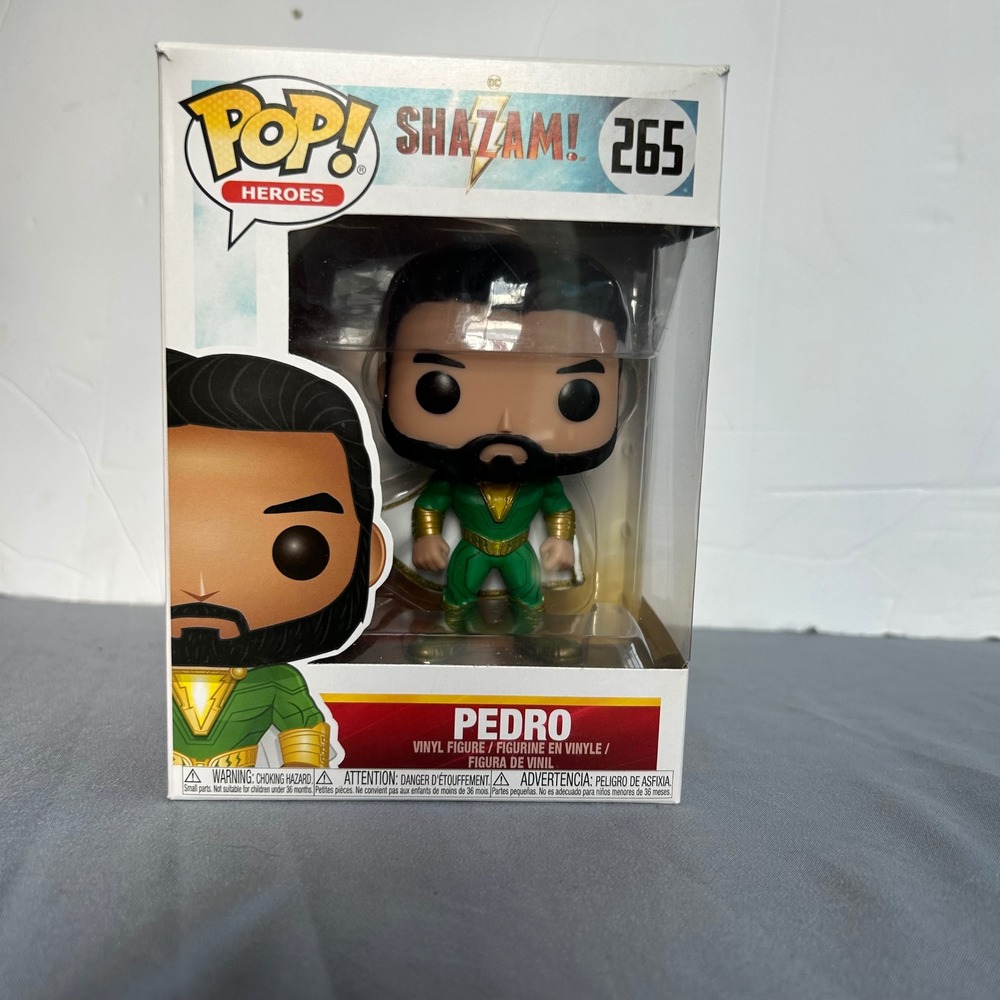 Funko Pop Shazam Pedro 265 DC Heroes Vinyl Figure Collectible
